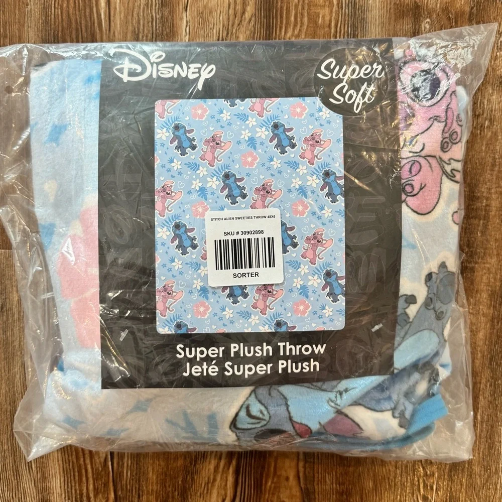 Disney Lilo & Stitch Plush Throw Blanket